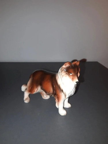 Vintage ceramic rough - ceramic, collie