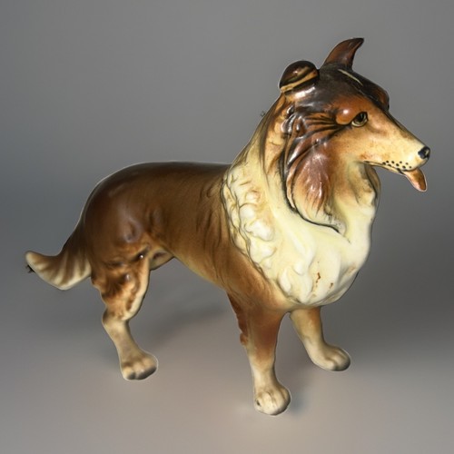 Vintage ceramic collie - vintage,
