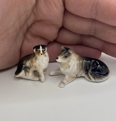 Vintage porcelain collie - porcelain,