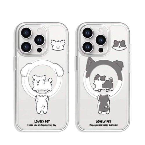 Cute puppy couple - cute, magsafe