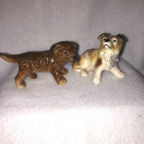 Pair vintage goebel puppy - pair,